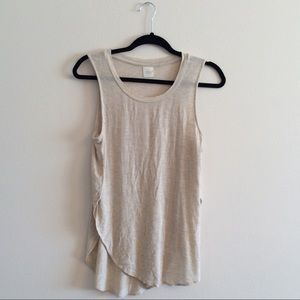 Tresics | Soft Beige Side Cut-outs Tank Top M